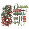 thumbnail image 2 of Ensemble de Jeu Soldat en Plastique 270 Pcs Figurines d'Armée 4cm Modèle de Scène de Sable, 2 of 9