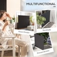 thumbnail image 4 of Outsunny Room Divider with Wheels, 6ft Rolling Privacy Screen, Black, 4 of 10
