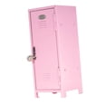 thumbnail image 2 of veasfak Mini Locker Decorative Iron Girls Lockbox for Stationery Jewelry Living Room light pink, 2 of 9