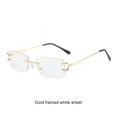 thumbnail image 4 of Baohd Trendy For Everyday Wear -proof Stylish Clear Lenses True Color Rectangle White 1Set, 4 of 6