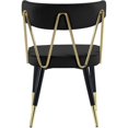 thumbnail image 1 of Meridian Furniture Rheingold Black Velvet Dining Chair (Set of 2), 1 of 5