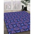 thumbnail image 3 of Ahgly Company Machine Washable Indoor Square Transitional Blue Area Rugs, 7' Square, 3 of 7