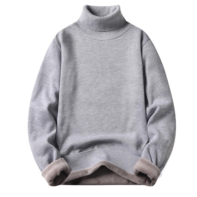 Men's Solid Knit Turtleneck