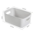 thumbnail image 2 of Desktop Storage Basket Handle Desktop Baskets Desktop Storage Basket PP Cosmetic Storages Box Desktops Sundries Organizer With Handle For Household, 2 of 2