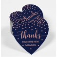 thumbnail image 2 of Inkdotpot Pack Of 50 Real Rose Gold Foil Paper Tags Thanks From The New Wedding Favor Hang Tags, 2 of 6