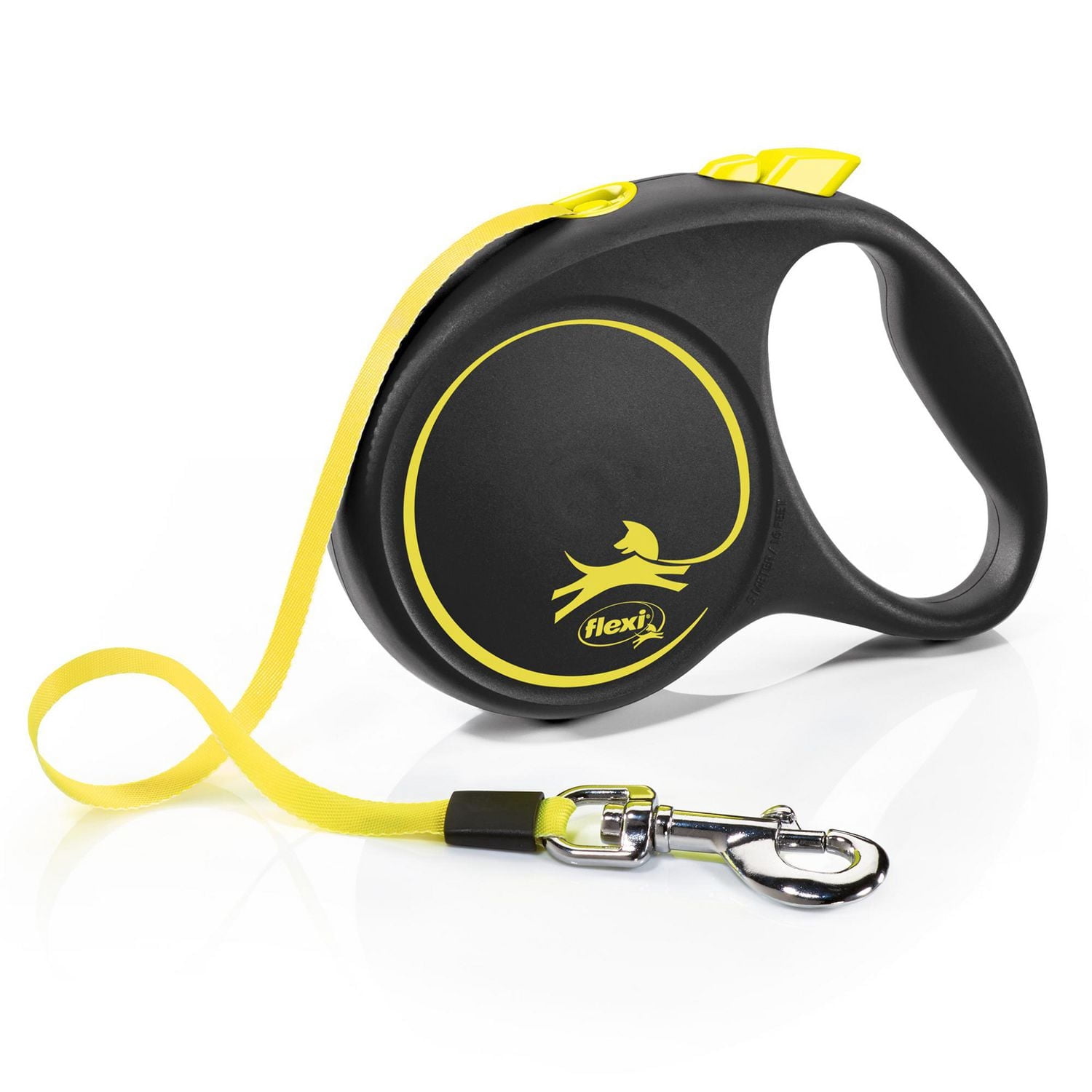 Flexi Large FUN Neon Reflective Retractable Dog Leash 5m/16ft
