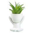 thumbnail image 1 of Pots de Fleurs en Forme Humaine Mini Céramiques en Pot pour Décoration Intérieure-Sans Plante Incluse, 1 of 9
