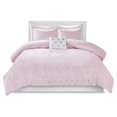 thumbnail image 1 of Pemberly Row Polyester Printed Brushed Comforter Set in Pink Blush, 1 of 11