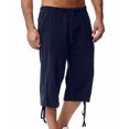 thumbnail image 1 of Weiqiqre Mens Pants Solid Color Casual Pants Casual Loose Straddle Pants Amall Foot Pants Full Length Pants Perfect for Outdoor Work and Casual Streetwear in Spring and Fall Seasons, 1 of 7