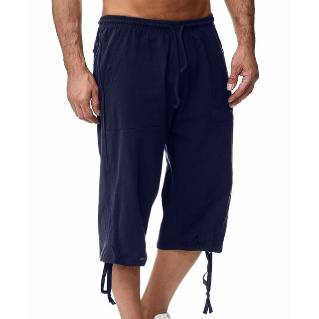 Weiqiqre Mens Pants Solid Color Casual Pants Casual Loose Straddle Pants Amall Foot Pants Full Length Pants Perfect for Outdoor Work and Casual Streetwear in Spring and Fall Seasons