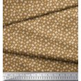 thumbnail image 3 of Soimoi Polyester Crepe Fabric Biscuit Food Decor Fabric Printed Yard 52 Inch Wide, 3 of 3