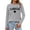 Grey, variant on WILLBEST Women Tshirts Womens Canada Long Sleeve Canada Day Flag T Shirt Canadian Maple Leaf Shirts 3755