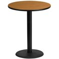 thumbnail image 1 of Flash Furniture Plateau de Table Rond en Stratifié Naturel de 36 Pouces avec Base de Table Ronde de 24 Pouces de Hauteur, 1 of 2