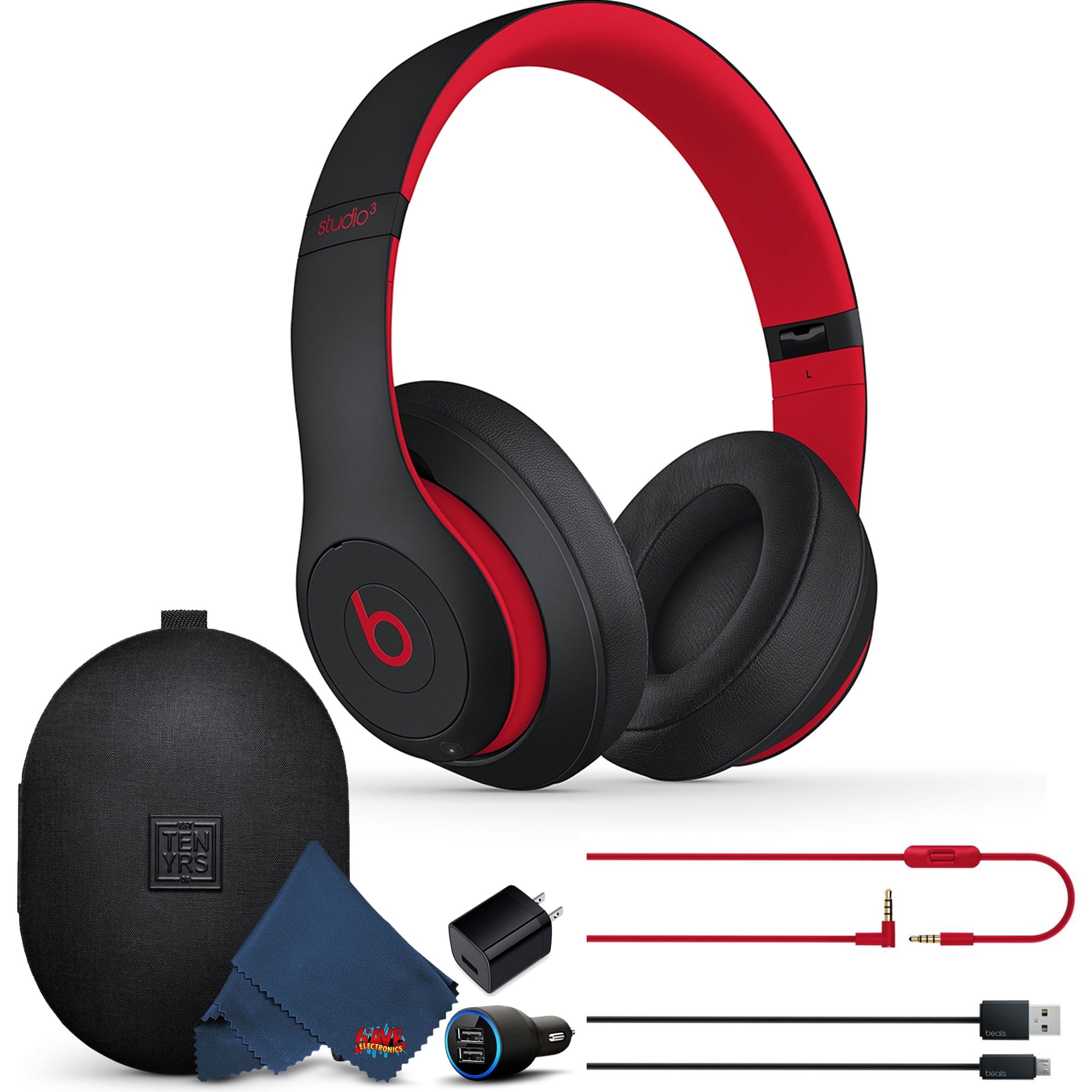 Beats Studio3 Wireless over-Ear Headphones with 6Ave Cleaning