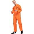 thumbnail image 1 of Tenues Assorties pour Couples, Tenue de Prisonnier Masculin pour Scène, Robe de Performance, Tenue de Fête, 1 of 5