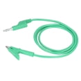 thumbnail image 2 of Câble de Test Banane, Ouverture 10mm Électrique Portable en Laiton Flexible pour Multimètre Vert, 2 of 8