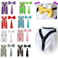 thumbnail image 3 of Cravate à Bretelles pour Enfants : Mignonne 3 Pcs Nœud Papillon en Forme de Y Cravate Formelle à Bretelles, 3 of 6