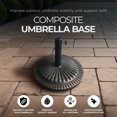 thumbnail image 2 of Four Seasons Courtyard 22 Inch Umbrella Base Fits Up To 2" Umbrella Pole, 2 of 7