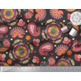 thumbnail image 2 of Soimoi Poly Georgette Fabric Mandala & Paisley Ethnic Print Sewing Fabric Yard 42 Inch Wide, 2 of 3