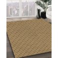 thumbnail image 3 of Ahgly Tapis Rectangulaire Lavable en Machine Intérieur Transitionnel Brun Selle, 7 Pieds x 9 Pieds, 3 of 7
