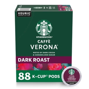 (4 boîte) Starbucks Caffè Vérone, Café de Roast foncé, Pochettes K-Cup Keurig, 22 Nombre
