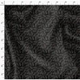 thumbnail image 4 of Soimoi Black Poly Georgette Fabric Snowflake & Red Berries Fruits Decor Fabric Printed Yard 42 Inch Wide, 4 of 6