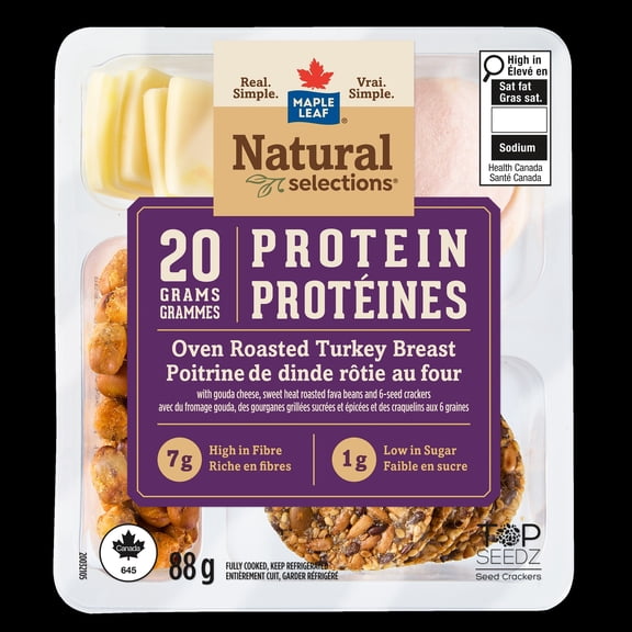 Maple Leaf Natural Selections Oven Roasted Turkey Protein Kit, 88 g