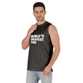 thumbnail image 4 of Inkmeso Printed Graphic World Okayest Dad€ T-Shirt For Mens Best Daddy Ever Gift T-Shirt, 4 of 7