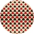 thumbnail image 1 of Ahgly Company Machine Washable Indoor Round Transitional Deep Peach Orange Area Rugs, 4' Round, 1 of 7
