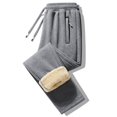 thumbnail image 2 of Styesk Men's Pants Man Solid Color Lamb Wool Fleecing Intensification Trousers Warm Pajama Pants, 2 of 4