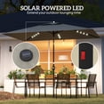 thumbnail image 4 of Outsunny Solar Patio Umbrella with LED and Tilt, Table Umbrella, Light Grey, 4 of 10