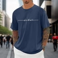 thumbnail image 2 of Puawkoer T-Shirt Surdimensionné Homme T-Shirts Col en V T-Shirts de Concert pour Homme T-Shirt d'Été pour Homme Pro 5 T-Shirts pour Homme T-Shirts Col Rond Manches Courtes T-Shirts Longs pour Homme Lot de T-Shirts T, 2 of 4