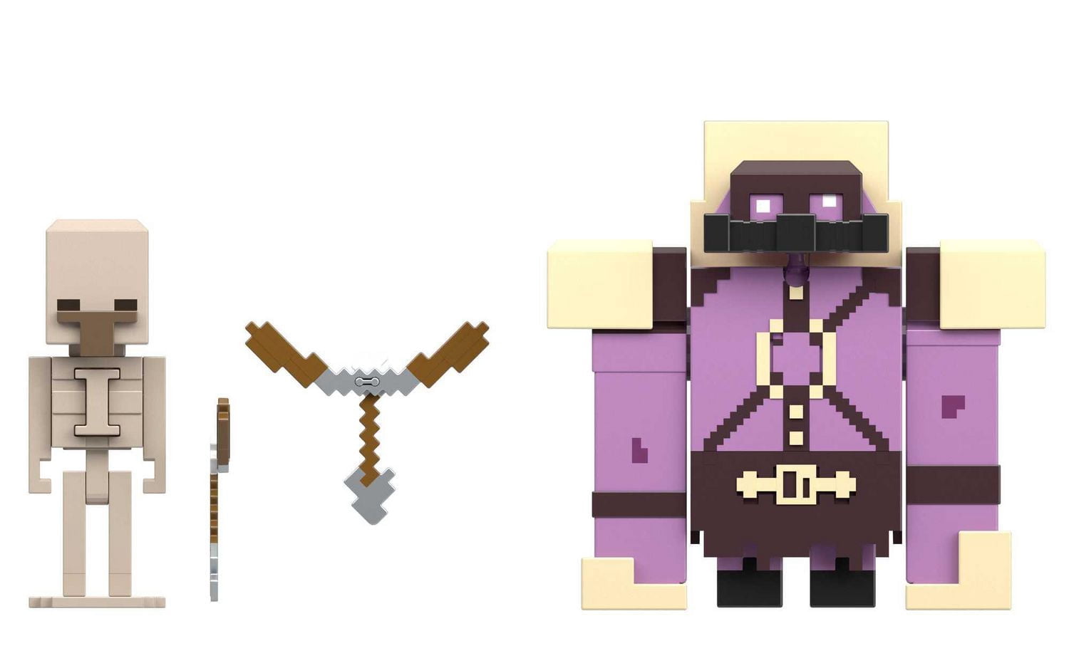 Minecraft-Legends-Coffret de 2 Pigmadillo vs. Skeleton figurines
