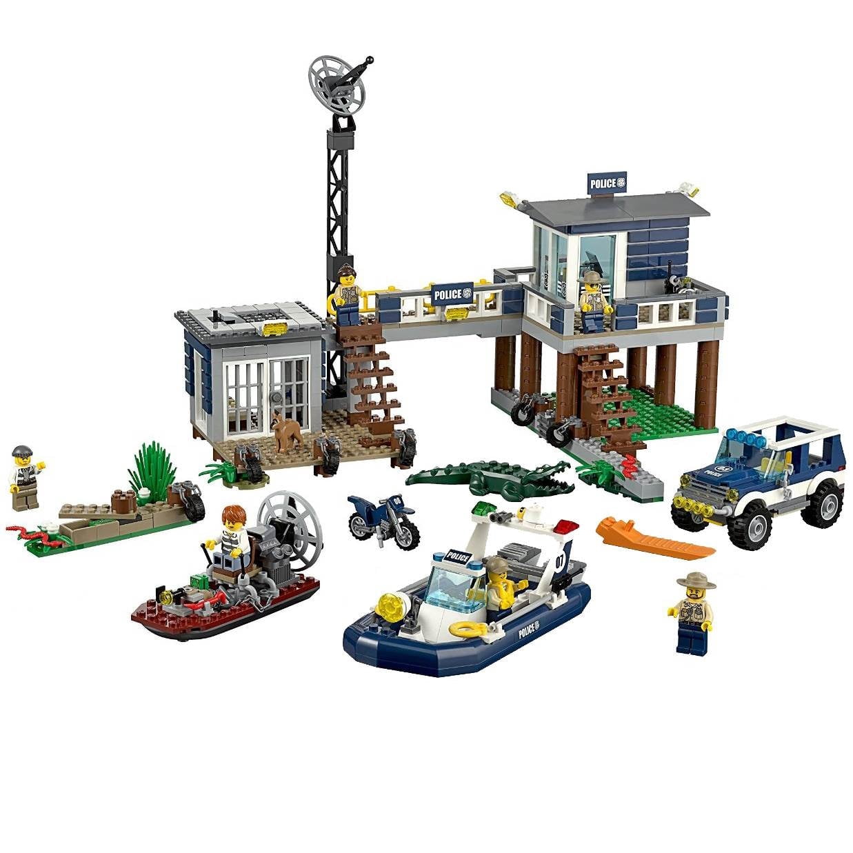 LEGO City Swamp Police Station 60069 Building Set (707 Pieces)