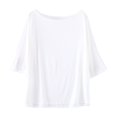 thumbnail image 1 of Birdeem T-Shirt Femme Col Rond Couleur Unie Manches Courtes Ample, 1 of 12