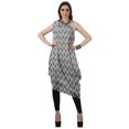 thumbnail image 1 of Moomaya Robe Kurti Sans Manches à une Épaule Imprimée pour Femmes, Vêtement de Créateur Boho pour Fête, 1 of 7