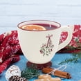 thumbnail image 2 of Holiday Time Cranberry Spice Collection Red Bow Berry Festive Mug with Handle, Stoneware, 13.5 fl oz, 1 Count, 2 of 7