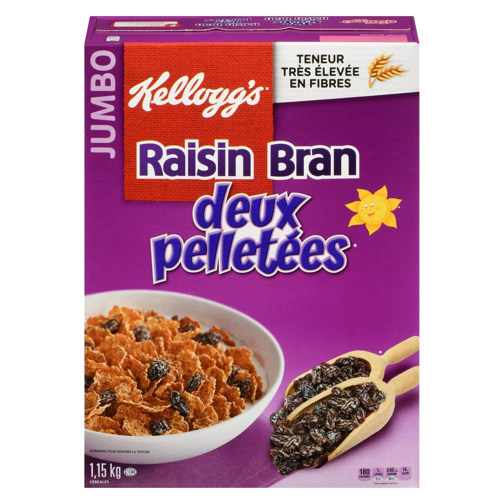 Kellogg's Two Scoops Raisin Bran Cereal, 1150g