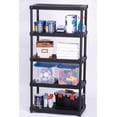 thumbnail image 4 of Ramtuff Black Plastic Shelving System with 5 Storage Levels, 18'‘ x 36’' x 73'', 4 of 5