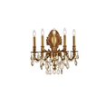 thumbnail image 1 of Elegant Lighting Monarch Traditional 5 Light E12 French Gold Wall Sconce, 1 of 7