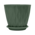 thumbnail image 1 of Thickened Flower Pot PP Material Water Ripple Pattern with Saucers for Indoor Outdoor Garden Patio Balcony Planting, 1 of 4