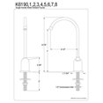 thumbnail image 3 of Kingston Brass K6191 Robinet de Distributeur de Boisson - Chrome Poli, 3 of 4