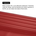 thumbnail image 4 of Unique Bargains Double Sided Color Flower Wrapping Paper Wine+Gold 22.8'x22.8' Waterproof 10 Pack, 4 of 5