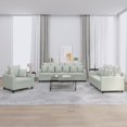 thumbnail image 1 of vidaXL 3 Piece Sofa Set with Cushions Light Grey Velvet, 1 of 5