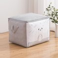 thumbnail image 1 of Clothes Storage Organizer Bins Containers,Non-woven Clothes Quilt Storage Bag Foldable Wardrobe Storage Toy Storage Bag, 1 of 3