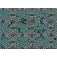 thumbnail image 1 of Ahgly Company Machine Washable Indoor Rectangle Transitional Deep-Sea Green Area Rugs, 5' x 7', 1 of 7