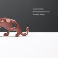 thumbnail image 3 of Transemion Resin Animal Shape Sculpture Glossy Decorative Home Decor Ornament Black 1Set, 3 of 6