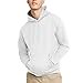 thumbnail image 2 of Hanes Mens EcoSmart Fleece Hoodie, S, White, 2 of 4