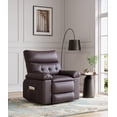 thumbnail image 1 of Fauteuil Inclinable Surdimensionné, Fauteuils Inclinables Manuels pour Adultes, Petit Fauteuil Inclinable en Cuir PU pour Petit Espace, VR, Réglable 90° - 150°, Fauteuil Simple de Style Lazy Boy, 1 of 8