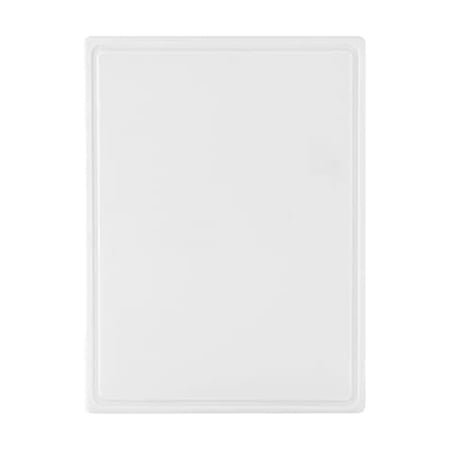 Farberware Extra-Large Plastic Cutting Board with Perimeter Juice Groove, Dishwasher-Safe Kitchen Chopping Board, 15x20-Inch, White